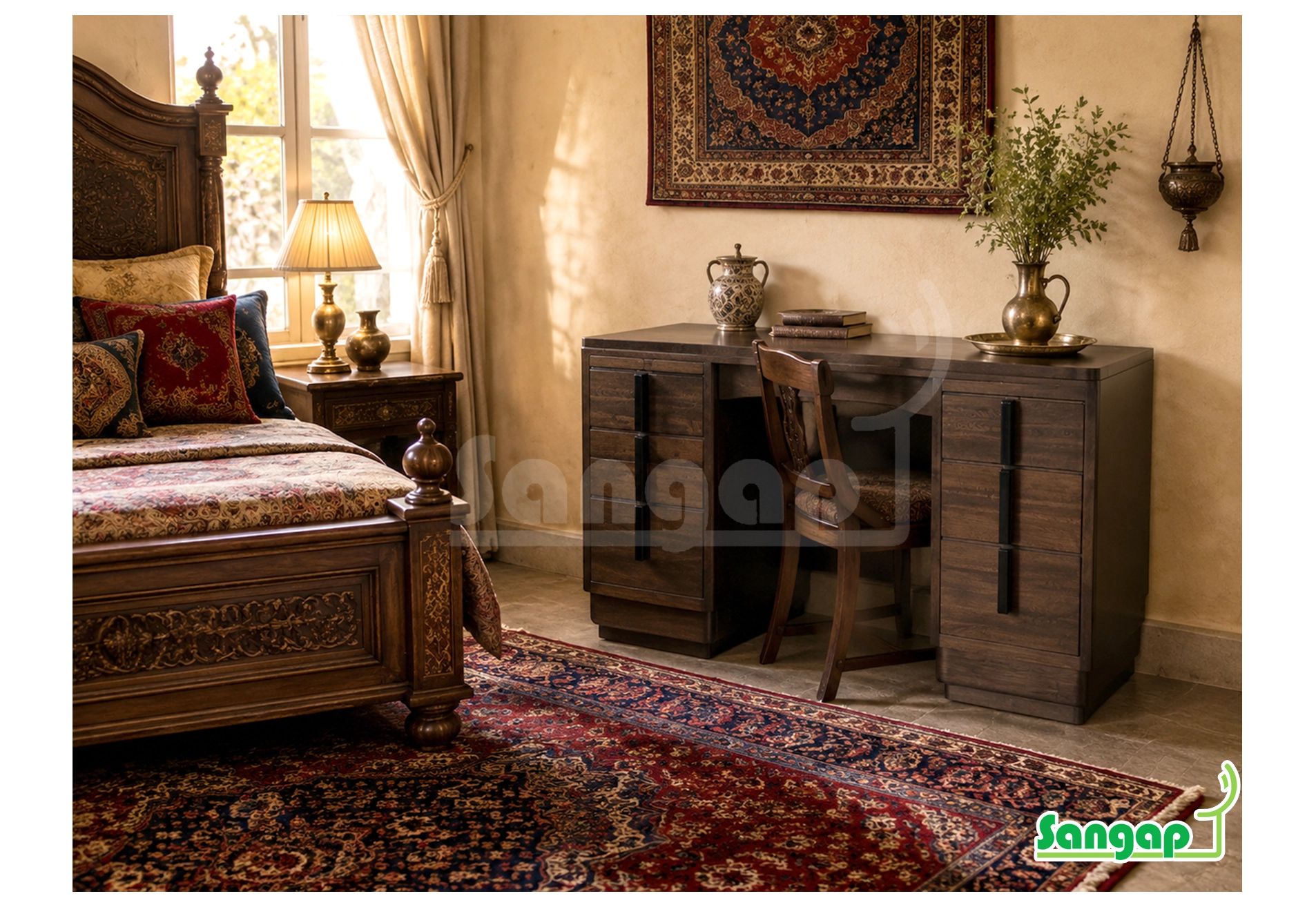 میز اداری ساده سنگپ مدل 04 - Image 2