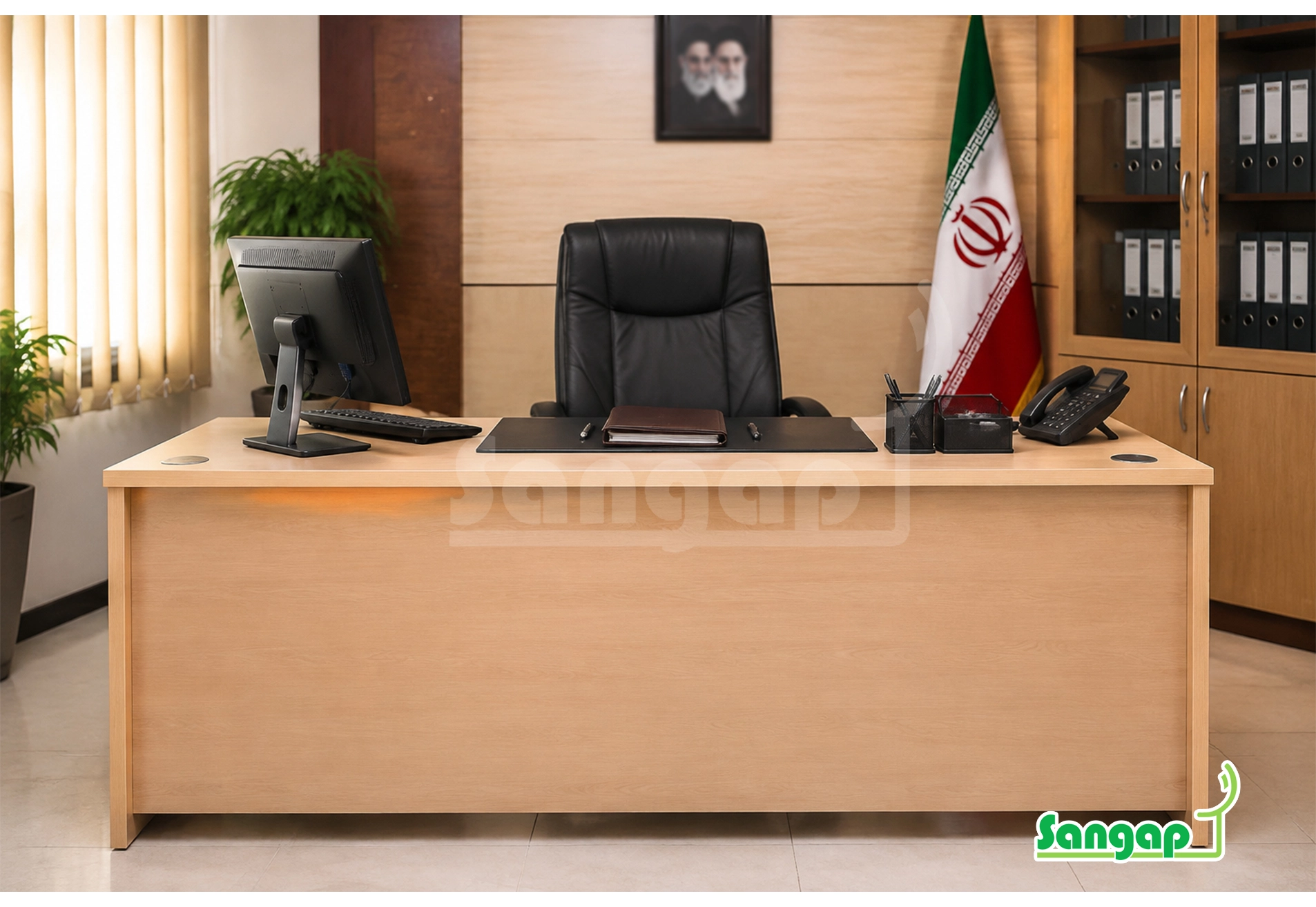 میز اداری ساده سنگپ مدل 06