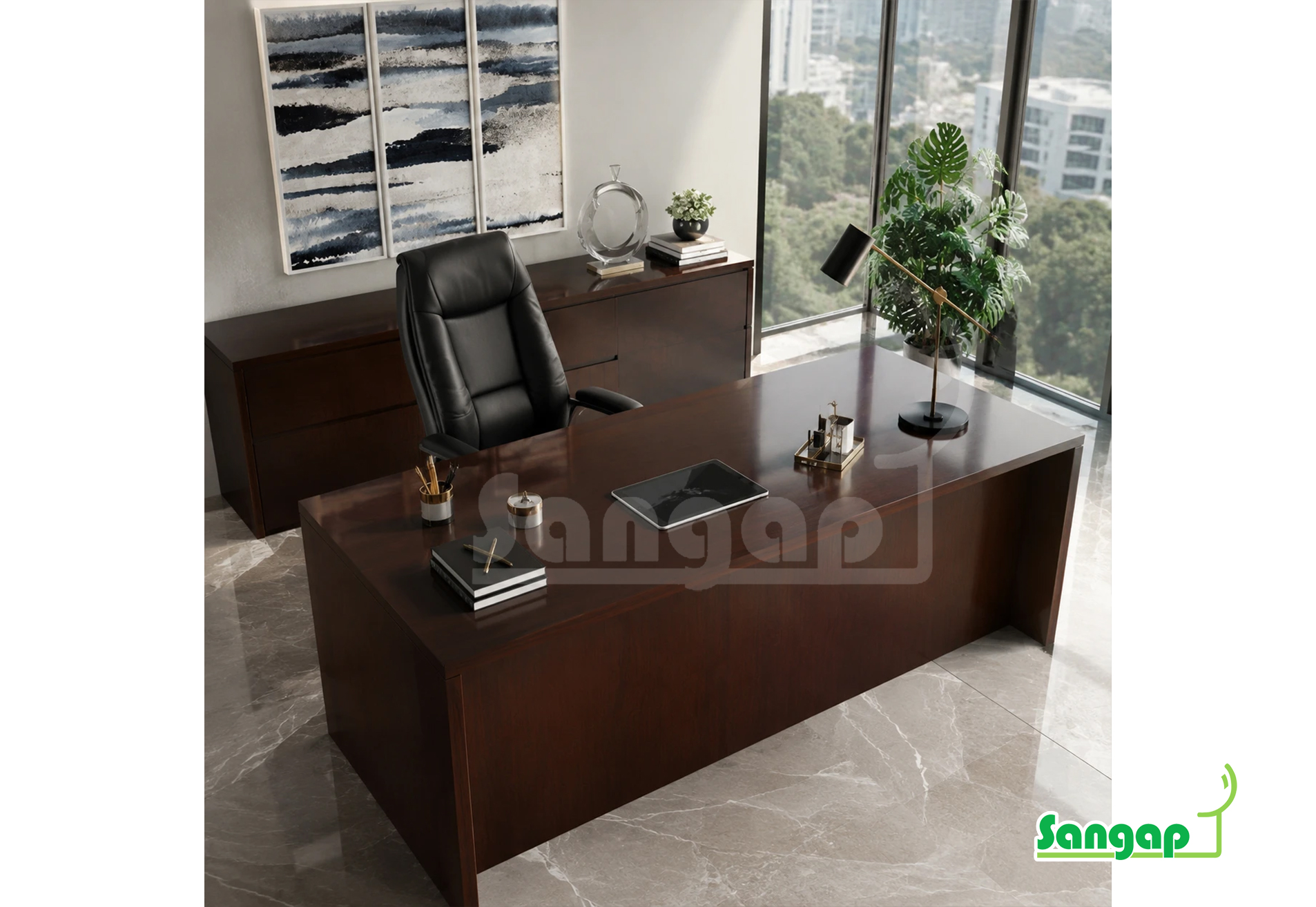 میز مدیریتی سنگپ مدل 204 - Image 2