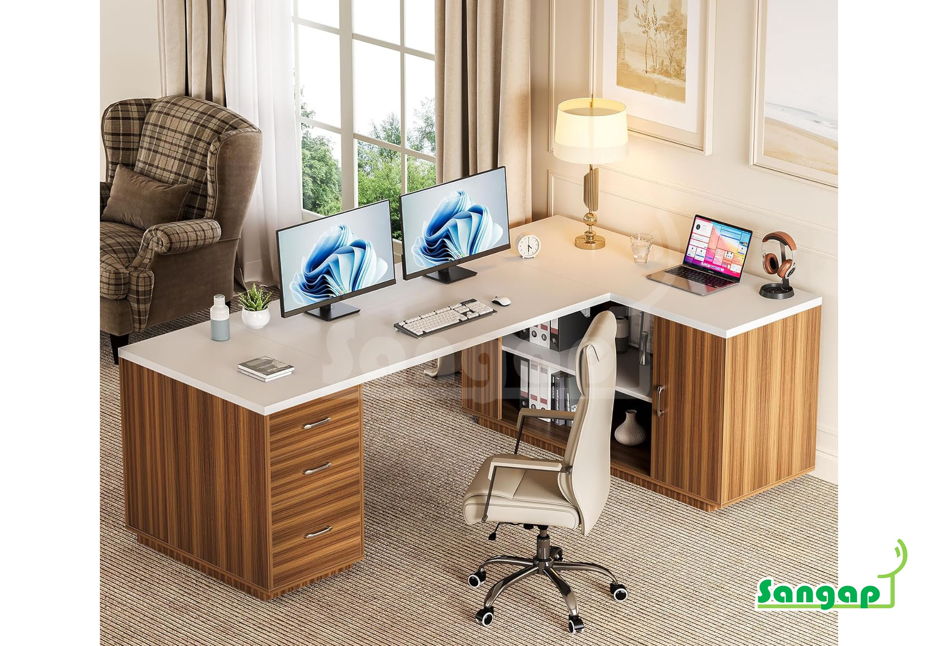 میز مدیریتی سنگپ مدل 206 - Image 2