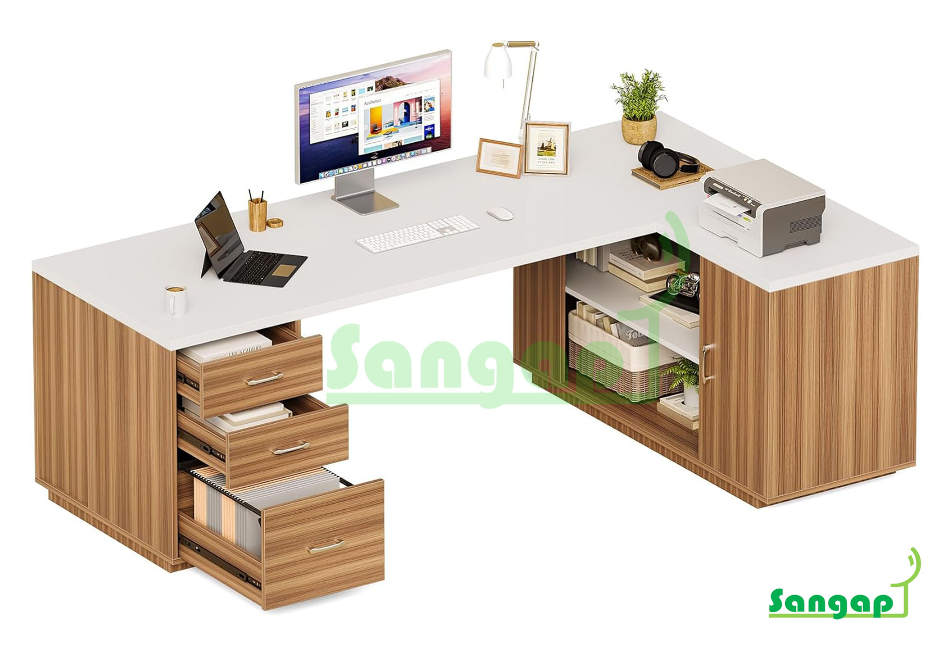 میز مدیریتی سنگپ مدل 206 - Image 5