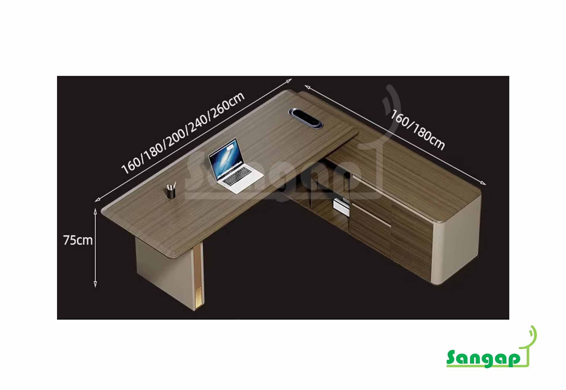 میز مدیریتی سنگپ مدل 228 - Image 3