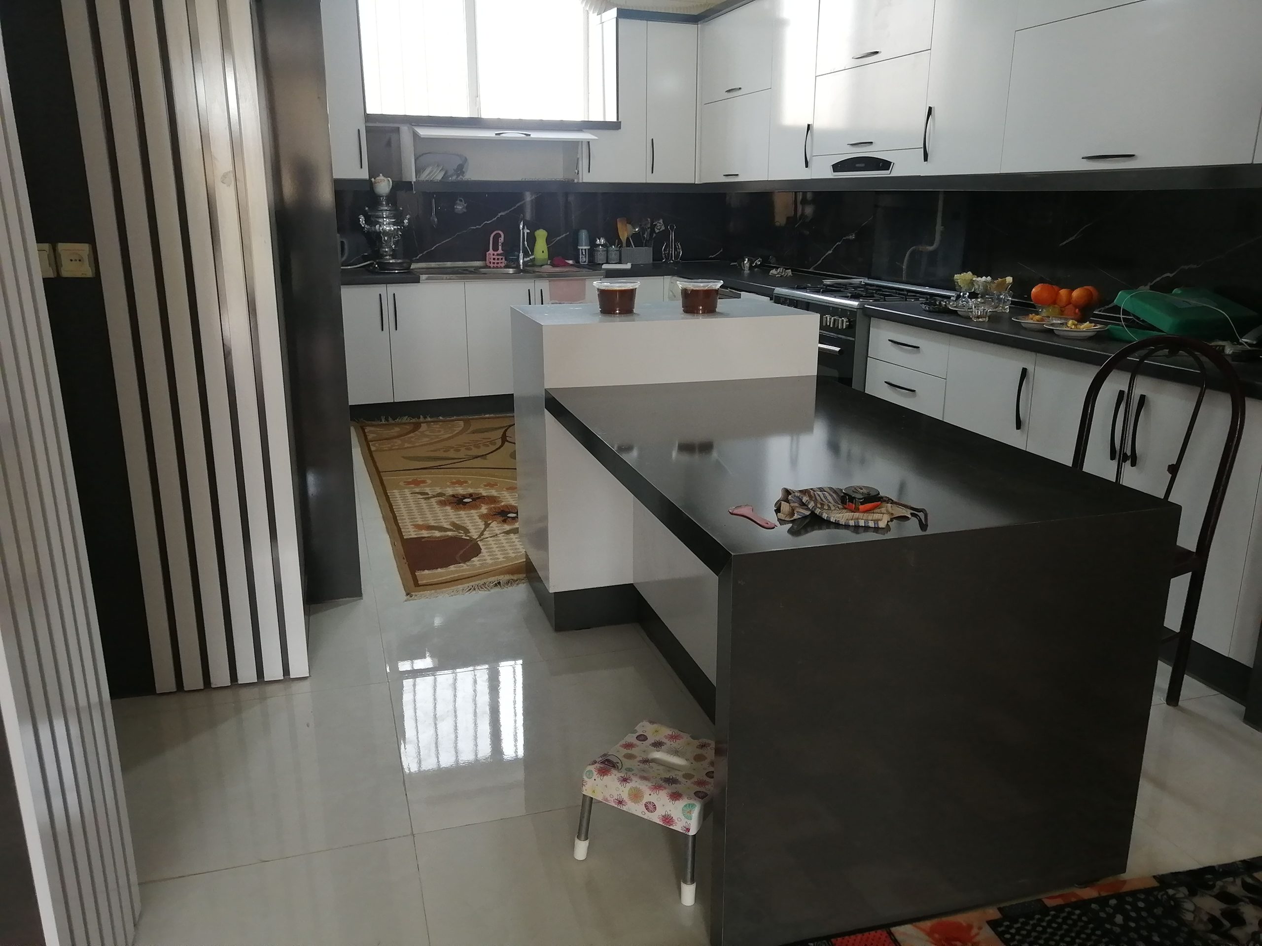 کابینت آشپزخانه سنگپ ام دی اف هایگلاس شهر اصفهان با کورین و کوارتز - Image 11