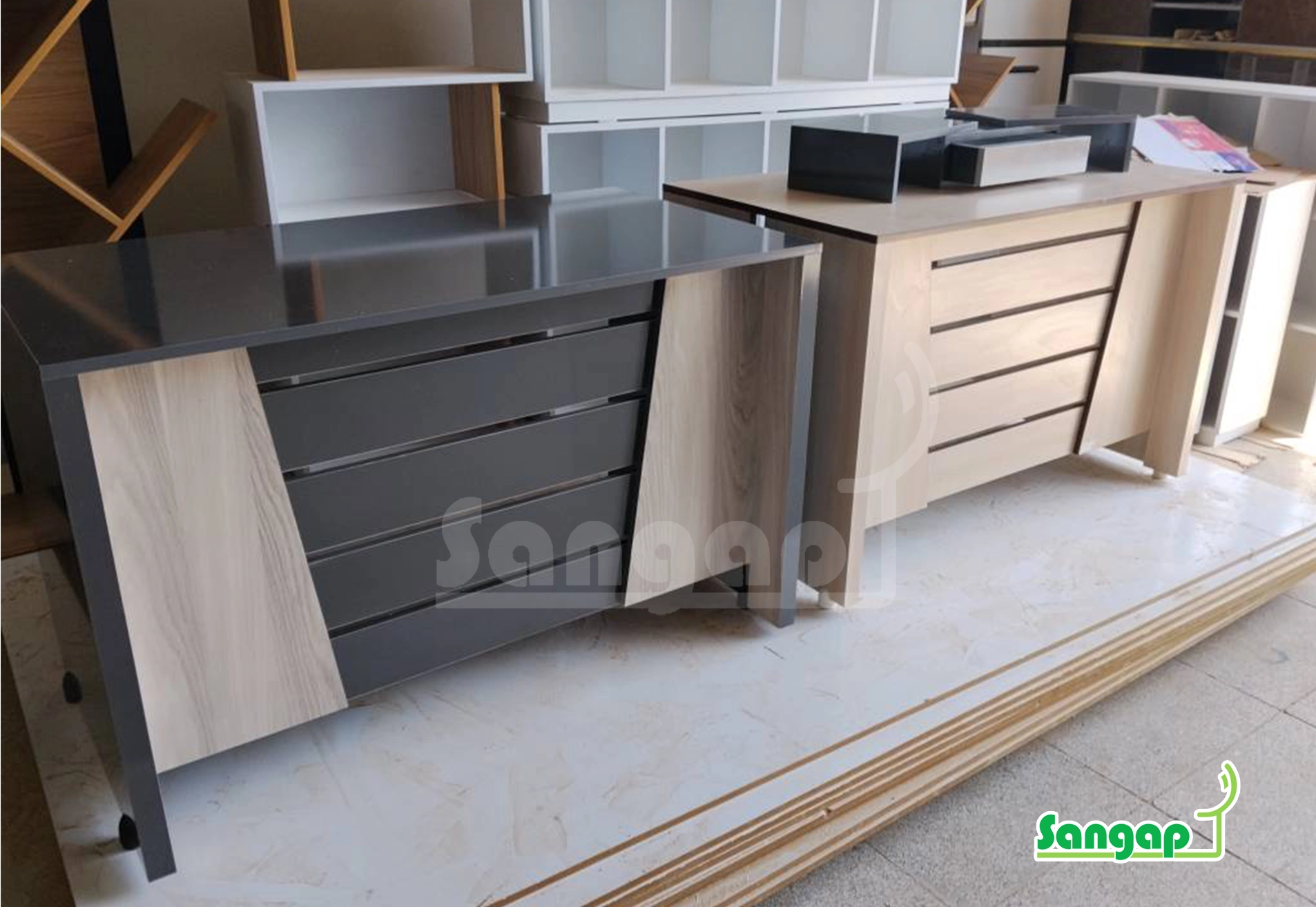 ميز اداري ساده سنگپ مدل 16 - Image 5